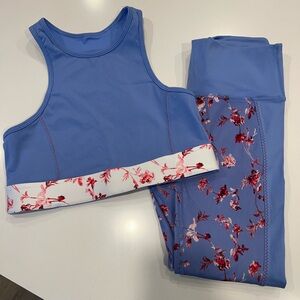 Floral Fabletics Activewear Set M